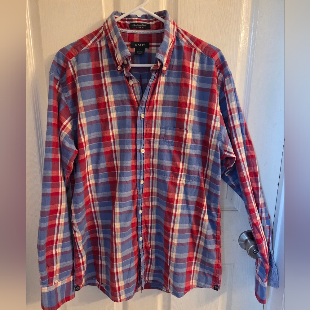 GANT Handloom Madras 100% Cotton Vibrant Plaid Shirt